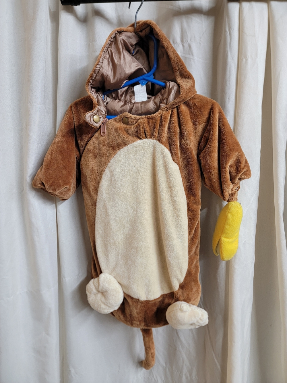 Plush Brown Monkey 0-9 Month Infant Costume